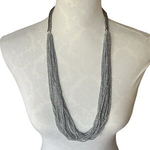 Multi-Strand Seed Bead Statement Necklace
